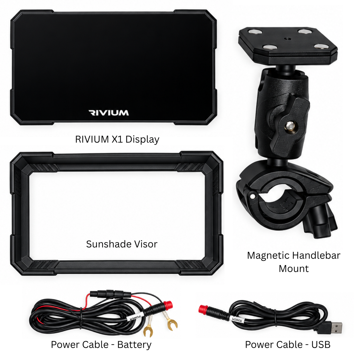 RIVIUM X1 Motorcycle GPS Navigation Display with Apple CarPlay & Android Auto