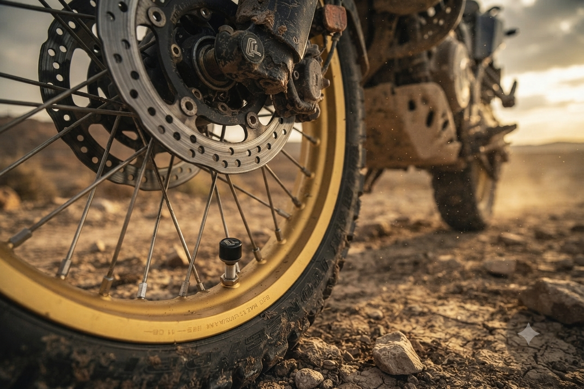 RIVIUM X1 tire pressure monitoring system for motorcycle safety and real-time alerts